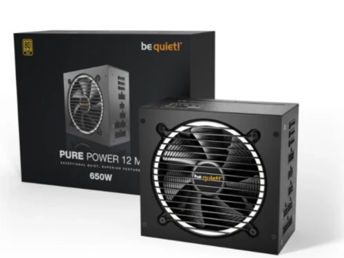 be quiet! Pure Power 12 M | 650 Watt Gold ATX 3.0 PSU | Modulair | Power Supply | Voeding